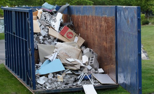 Residential property undergoing muck removal